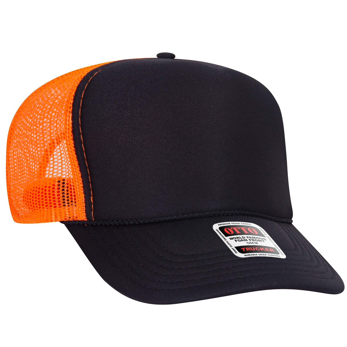 OTTO CAP 39-165 Foam Trucker Hat 5 Panel High Crown Trucker Cap - OSFM - OTTO 39