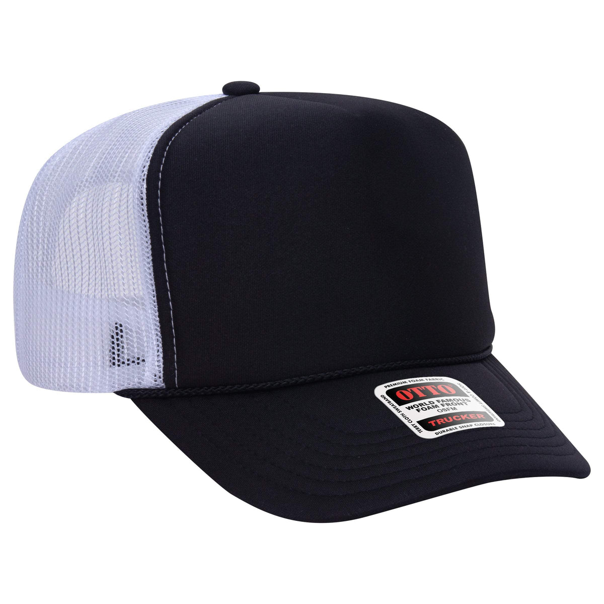 OTTO CAP 39-165 Foam Trucker Hat 5 Panel High Crown Trucker Cap - OSFM - OTTO 39