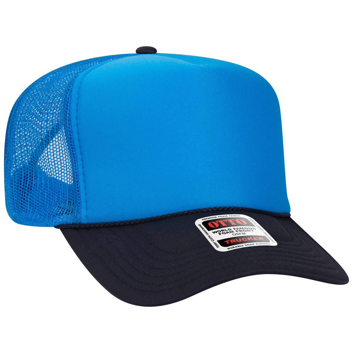OTTO CAP 39-165 Foam Trucker Hat 5 Panel High Crown Trucker Cap - OSFM - OTTO 39