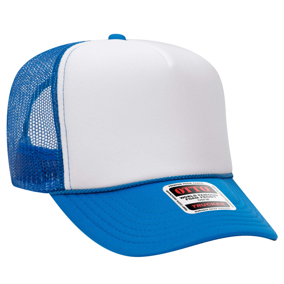 OTTO CAP 39-165 Foam Trucker Hat 5 Panel High Crown Trucker Cap - OSFM - OTTO 39