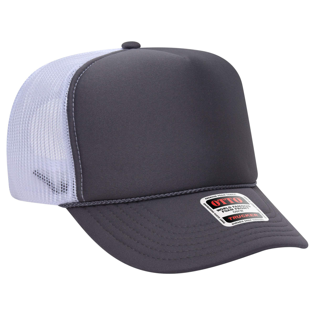 OTTO CAP 39-165 Foam Trucker Hat 5 Panel High Crown Trucker Cap - OSFM - OTTO 39