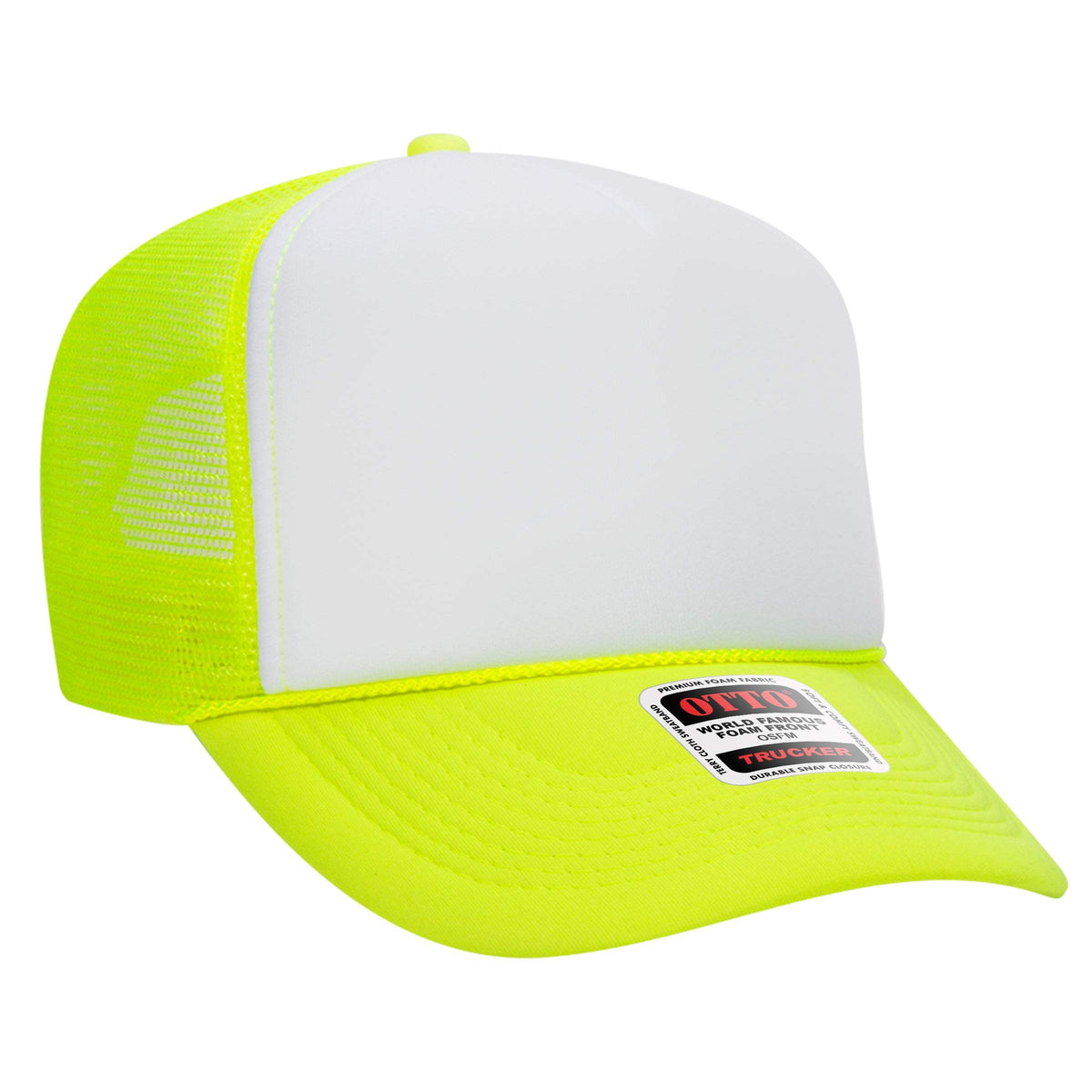 OTTO CAP 39-165 Foam Trucker Hat 5 Panel High Crown Trucker Cap - OSFM - OTTO 39