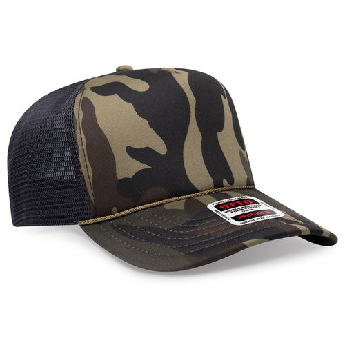 OTTO CAP® OTTO COMFY FIT® 39-167 - 5 Panel High Crown Mesh Back Trucker Hat OSFM