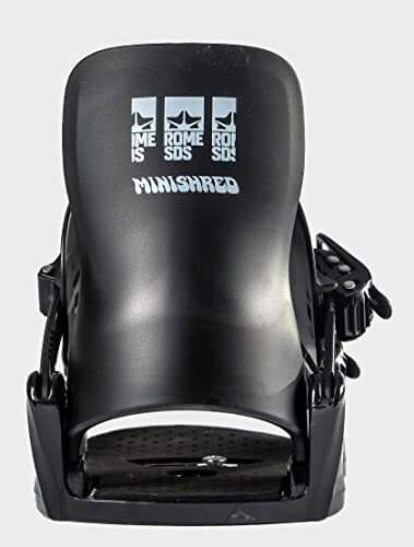 Rome Mini Shred Snowboard Bindings - Kids' | Adjustable Snowboard Bindings with Plush Straps and Tool-Free Customization