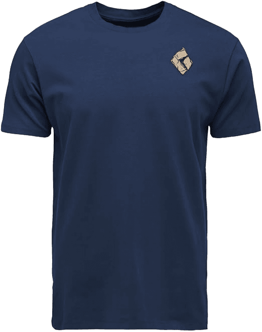 Black Diamond Men's Mono Pocket Tee | Casual and Comfortable Shirt with Utility Pocket for Everyday Wear