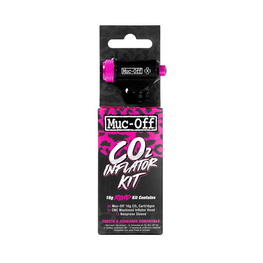 Muc-Off, CO2 Inflator Kit, 25g MTB, Threaded, Presta, Schrader, Kit
