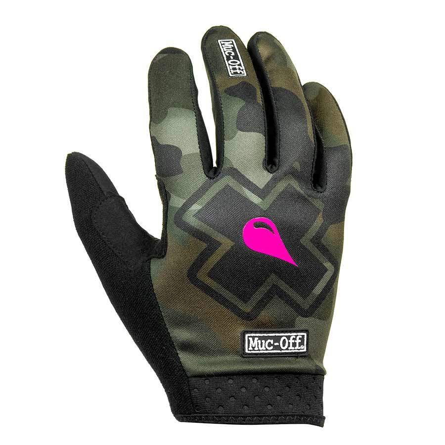 Muc-Off, MTB Ride, Full Finger Gloves, Unisex, Bolt, S, Pair