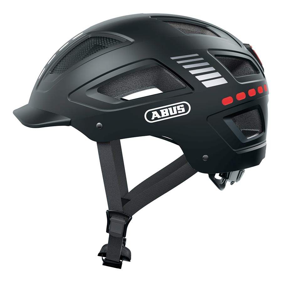 ABUS Hyban 2.0 LED Helmet – Urban Cycling Safety with Integrated LED Lights & Hard Shell Protection