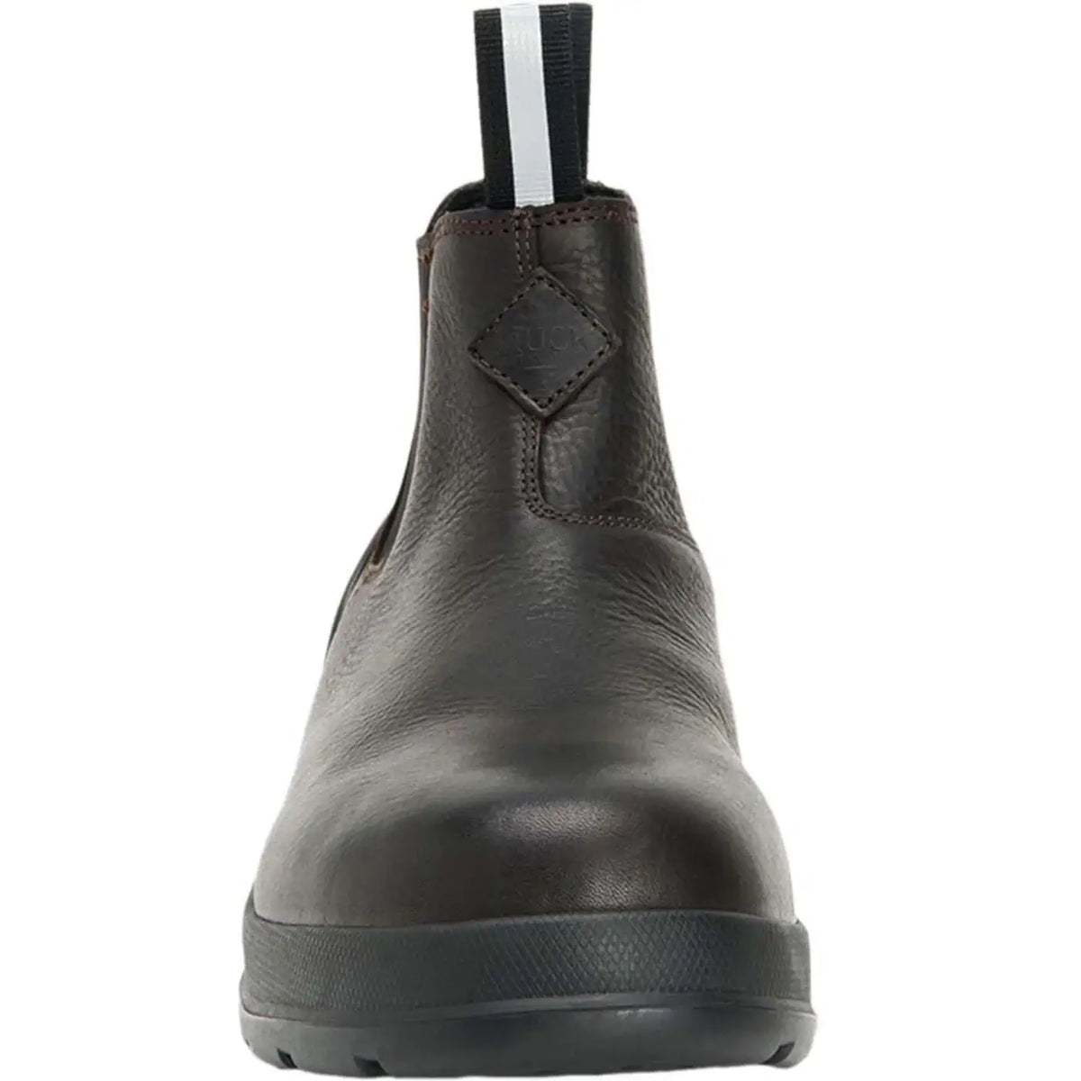 Muck Boot Men's Chore Farm Leather Chelsea Boot – Waterproof, Slip-Resistant, Memory Foam Footbed, Soft Toe