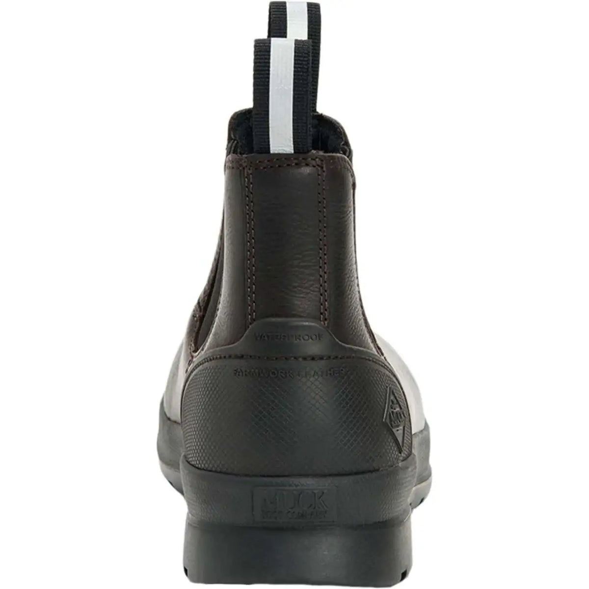Muck Boot Men's Chore Farm Leather Chelsea Boot – Waterproof, Slip-Resistant, Memory Foam Footbed, Soft Toe