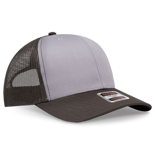 OTTO CAP 112-1 - 6 Panel Mid Profile Mesh Back Trucker Hat