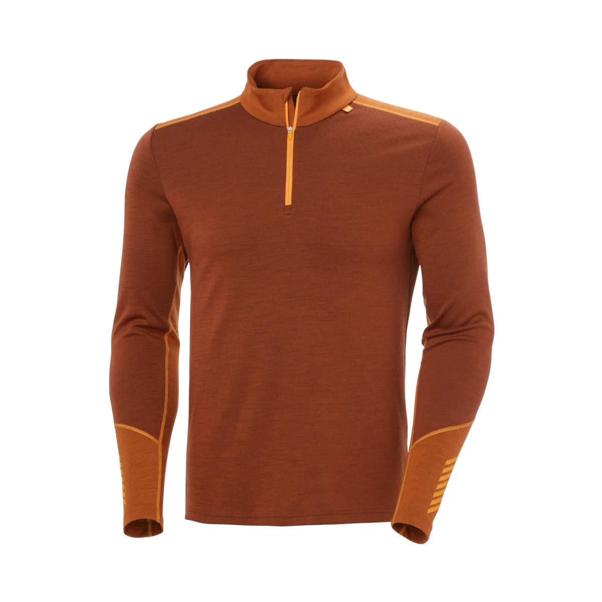 Helly Hansen Lifa Merino Midweight 1/2 Zip Base Layer - Men's - Iron Oxide
