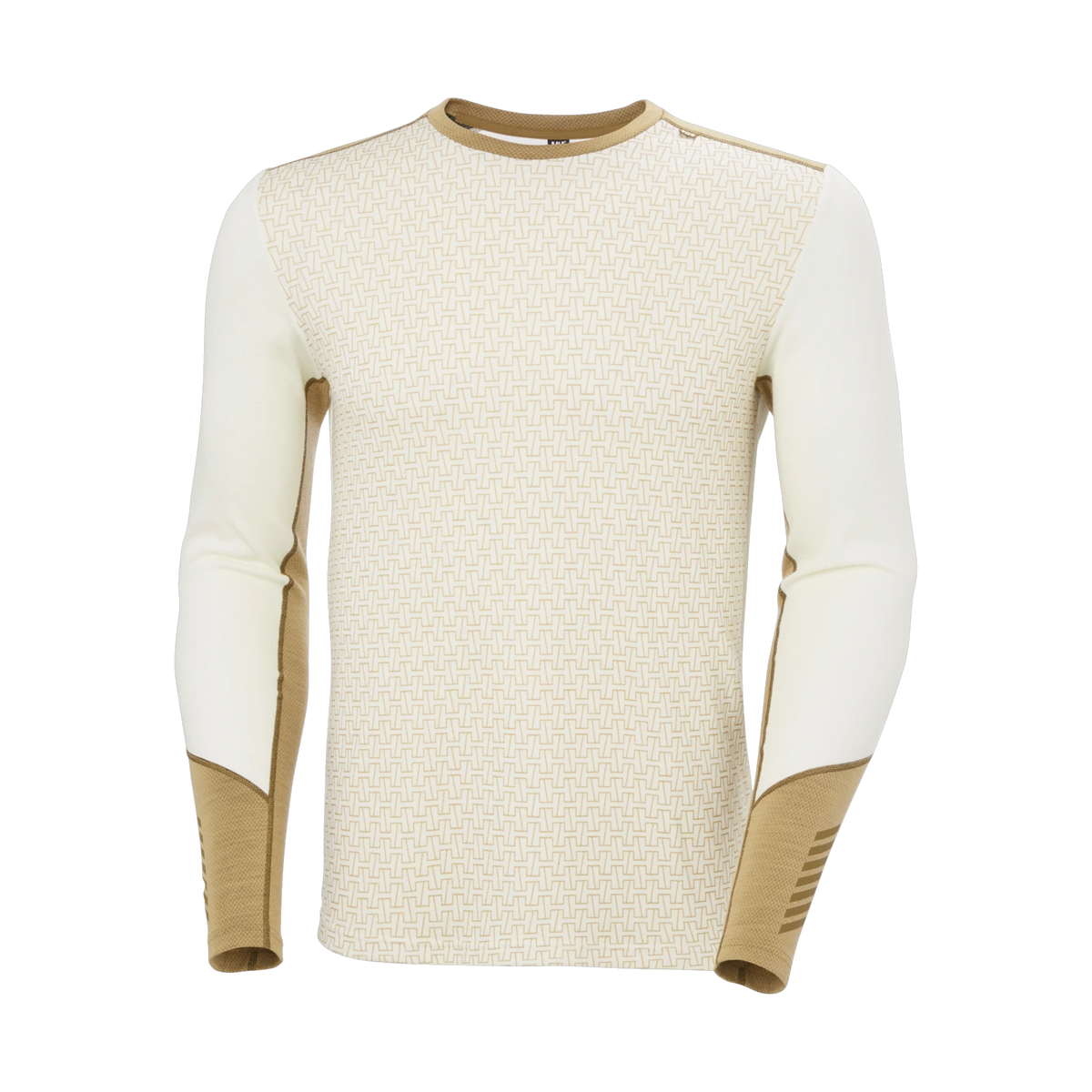 Helly Hansen Lifa Merino Midweight Crew - Men's - Snow Monogram AOP