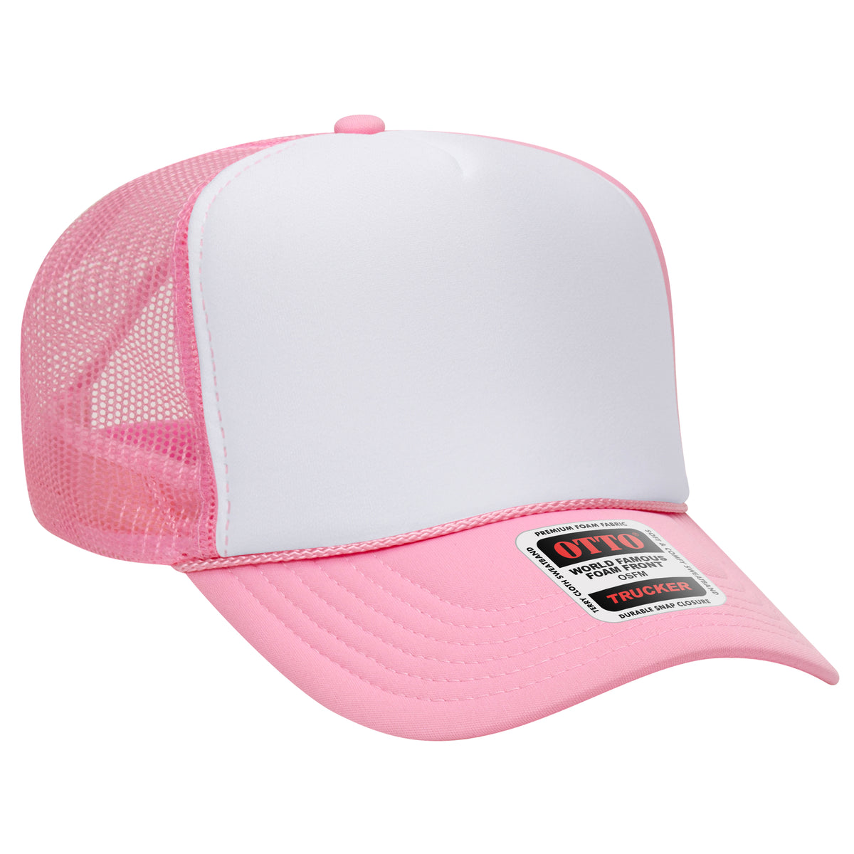 OTTO CAP 39-165 Foam Trucker Hat 5 Panel High Crown Trucker Cap - OSFM - OTTO 39