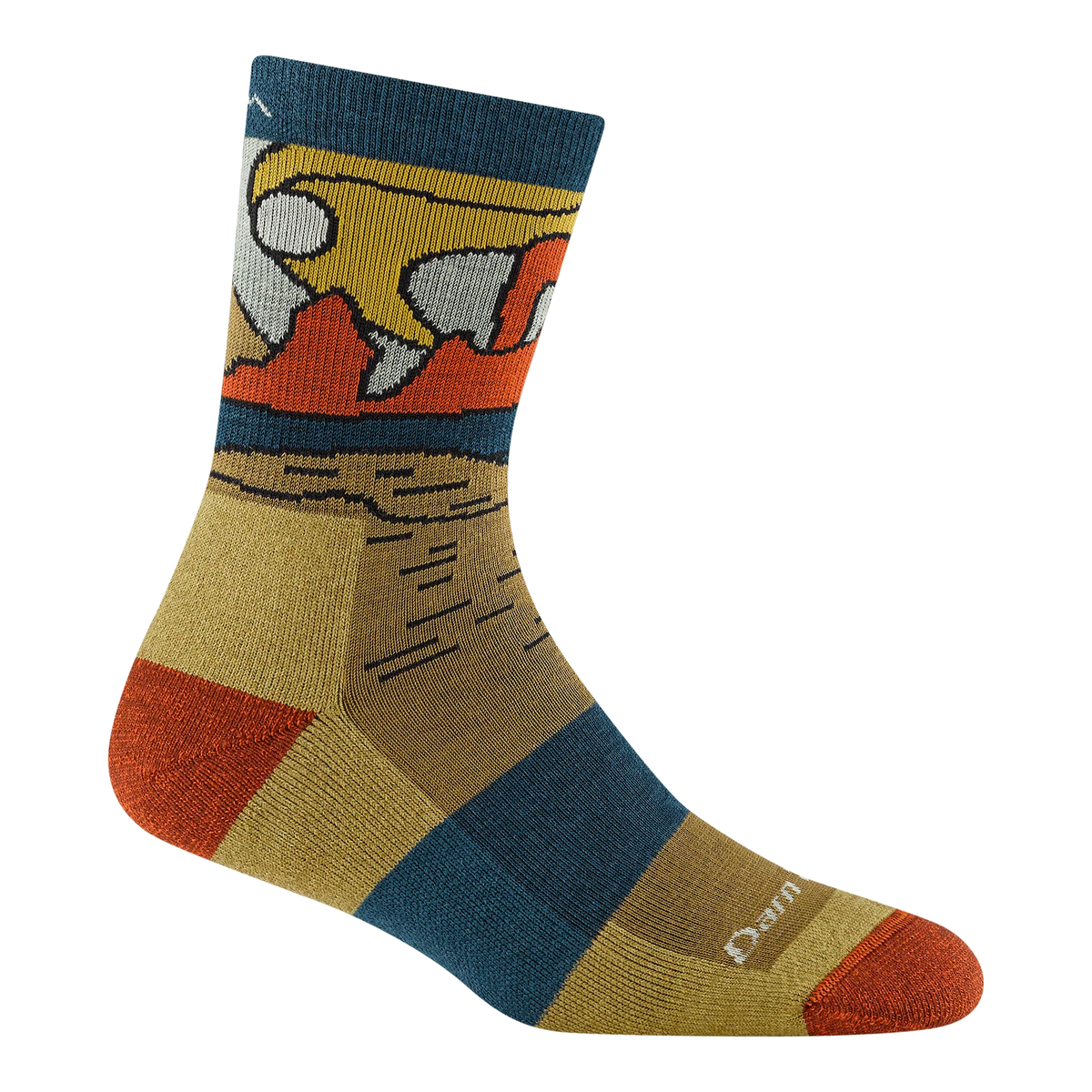 Darn Tough 5023 Celeste Micro Crew Midweight Hiking Socks – Women’s Merino Wool Performance Socks