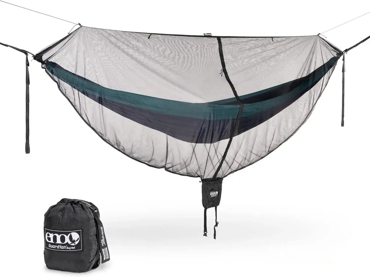ENO Guardian Bug Net – Full-Protection Mosquito Net for Hammocks – 360° Insect Shield with Easy Access – Black