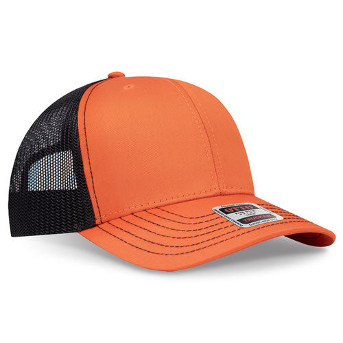 OTTO CAP 112-1 - 6 Panel Mid Profile Mesh Back Trucker Hat