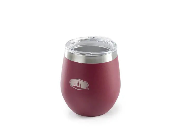 GSI Outdoors Glacier Stainless Vacuum-Insulated Glass – 8 fl. oz., Double-Wall Design with BPA-Free Lid for Hot & Cold Drinks