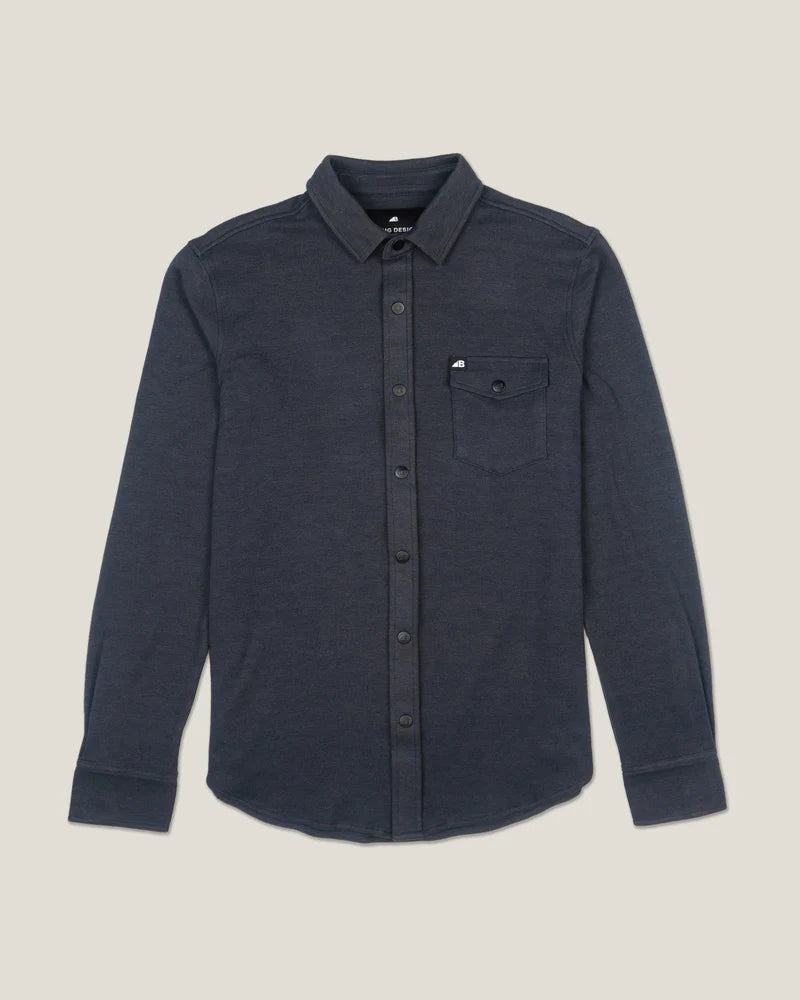 Belong Sherman Fleece Button-Up – Men’s Cozy Stretch Fleece Shirt