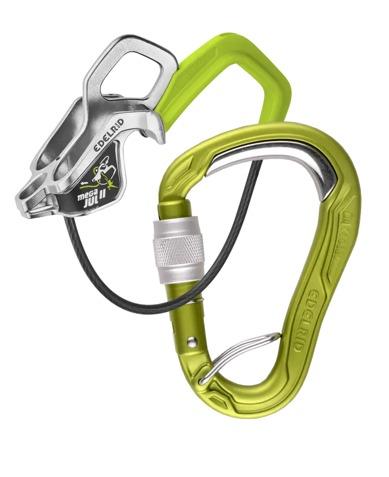 Edelrid MegaJul + HMS Bulletprood Screw FG Belay Device