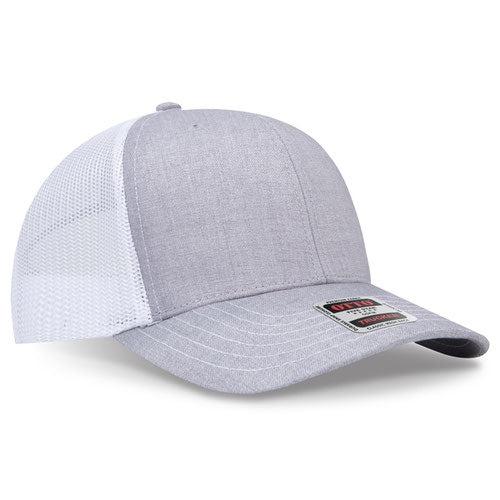 OTTO CAP 112-1 - 6 Panel Mid Profile Mesh Back Trucker Hat