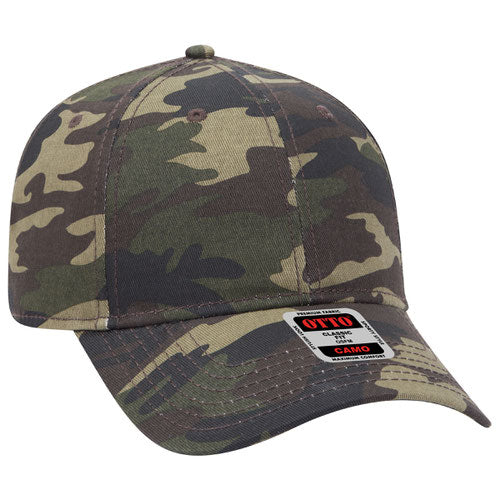 OTTO CAP® 78-353 - Camouflage 6 Panel Low Profile Baseball Cap