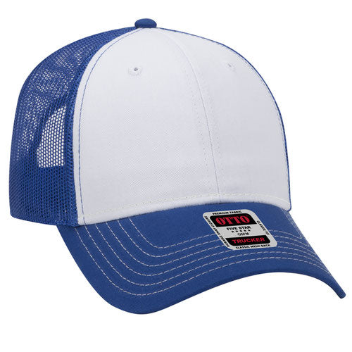 OTTO CAP 83-1239 - 6 Panel Low Profile Mesh Back Trucker Hat