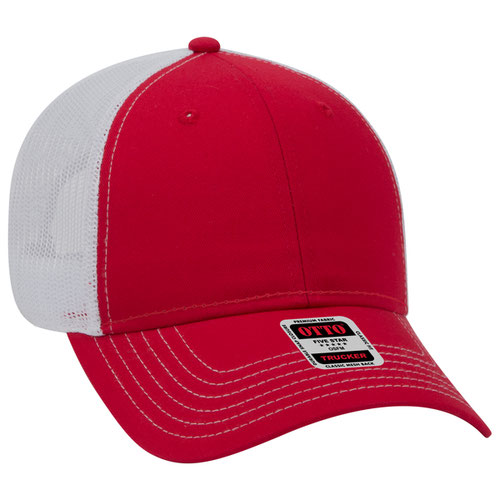OTTO CAP 83-1239 - 6 Panel Low Profile Mesh Back Trucker Hat