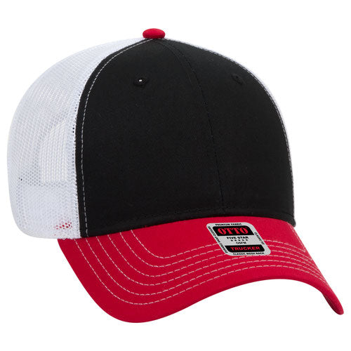 OTTO CAP 83-1239 - 6 Panel Low Profile Mesh Back Trucker Hat