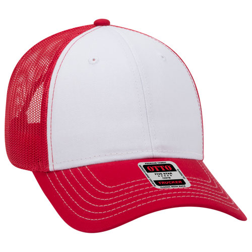 OTTO CAP 83-1239 - 6 Panel Low Profile Mesh Back Trucker Hat