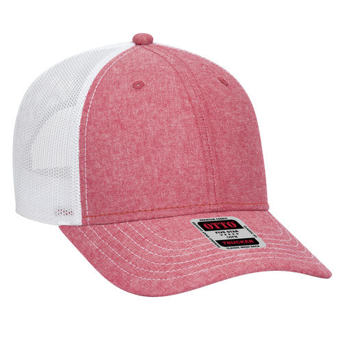 OTTO CAP 83-1239 - 6 Panel Low Profile Mesh Back Trucker Hat