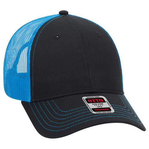 OTTO CAP 83-1239 - 6 Panel Low Profile Mesh Back Trucker Hat