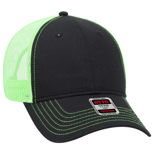 OTTO CAP 83-1239 - 6 Panel Low Profile Mesh Back Trucker Hat