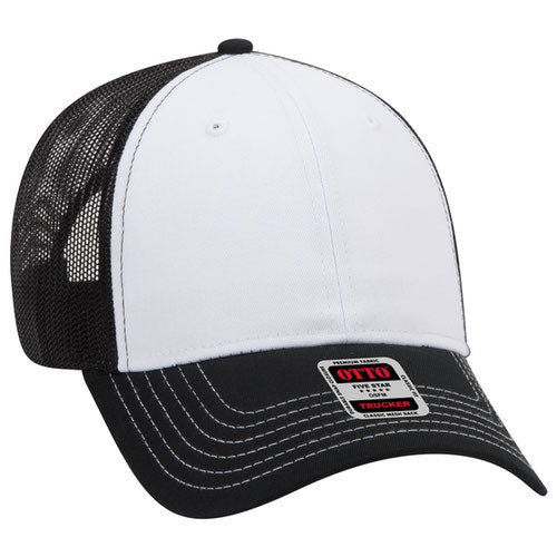 OTTO CAP 83-1239 - 6 Panel Low Profile Mesh Back Trucker Hat