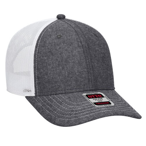 OTTO CAP 83-1239 - 6 Panel Low Profile Mesh Back Trucker Hat