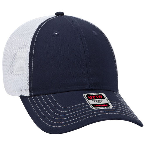 OTTO CAP 83-1239 - 6 Panel Low Profile Mesh Back Trucker Hat
