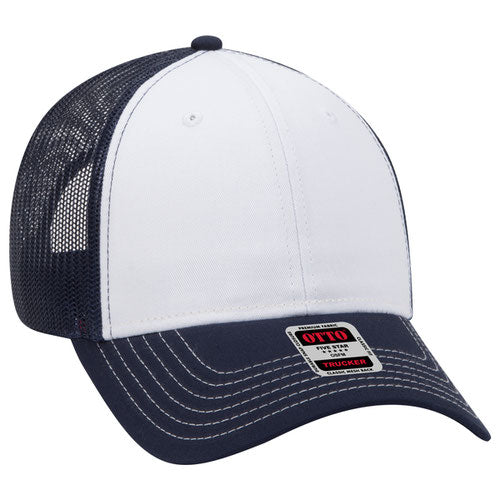 OTTO CAP 83-1239 - 6 Panel Low Profile Mesh Back Trucker Hat
