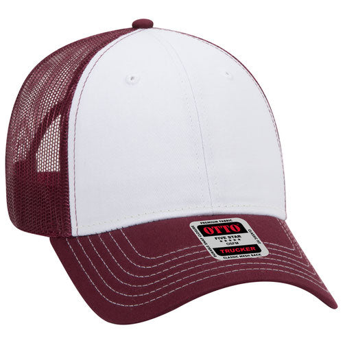 OTTO CAP 83-1239 - 6 Panel Low Profile Mesh Back Trucker Hat
