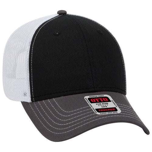 OTTO CAP 83-1239 - 6 Panel Low Profile Mesh Back Trucker Hat