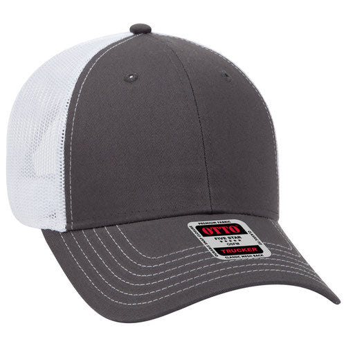 OTTO CAP 83-1239 - 6 Panel Low Profile Mesh Back Trucker Hat