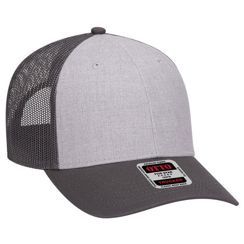 OTTO CAP 83-1239 - 6 Panel Low Profile Mesh Back Trucker Hat