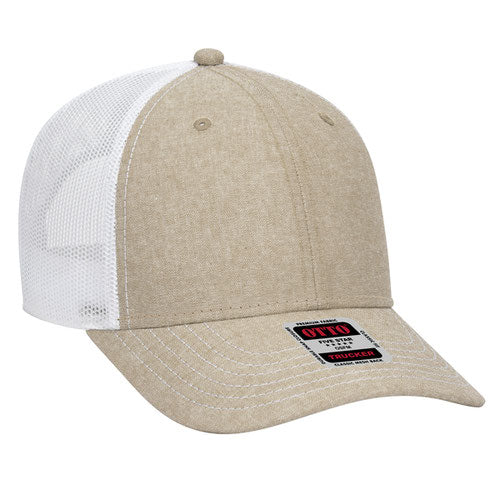 OTTO CAP 83-1239 - 6 Panel Low Profile Mesh Back Trucker Hat