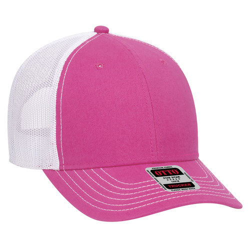 OTTO CAP 83-1239 - 6 Panel Low Profile Mesh Back Trucker Hat