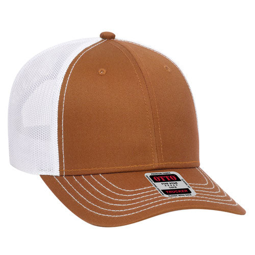 OTTO CAP 83-1239 - 6 Panel Low Profile Mesh Back Trucker Hat
