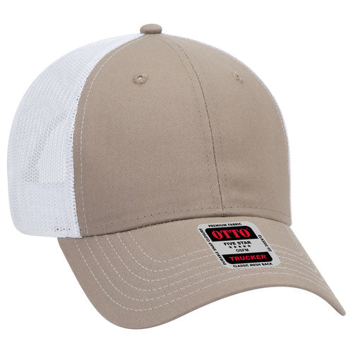 OTTO CAP 83-1239 - 6 Panel Low Profile Mesh Back Trucker Hat