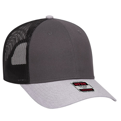OTTO CAP 83-1239 - 6 Panel Low Profile Mesh Back Trucker Hat