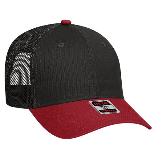 OTTO CAP® 83-473 - 6 Panel Low Profile Mesh Back Trucker Hat