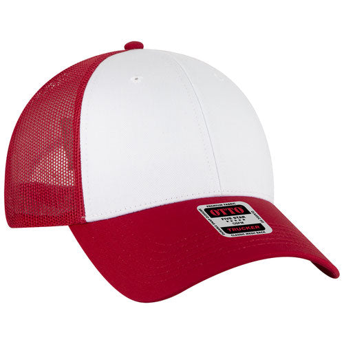OTTO CAP® 83-473 - 6 Panel Low Profile Mesh Back Trucker Hat