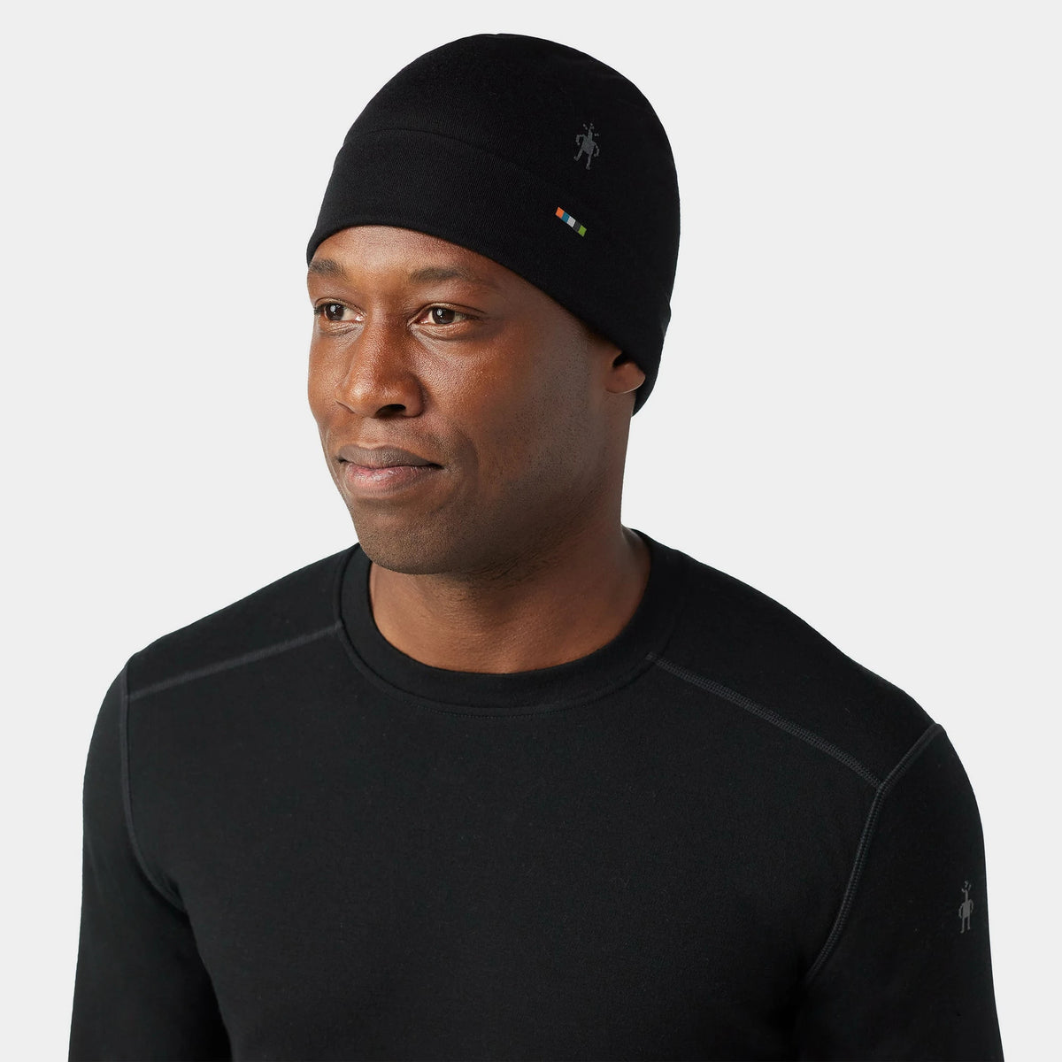 Smartwool Thermal Merino Reversible Cuffed Beanie in Black