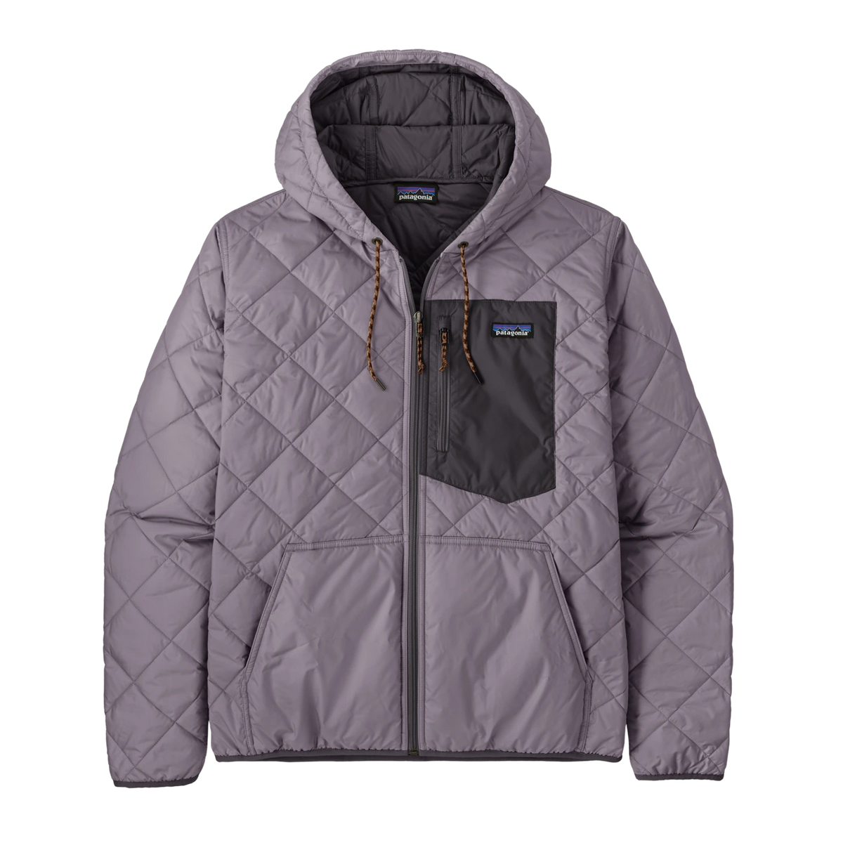Patagonia Diamond Quilted Bomber Hoody - Men's - MAY GREY
